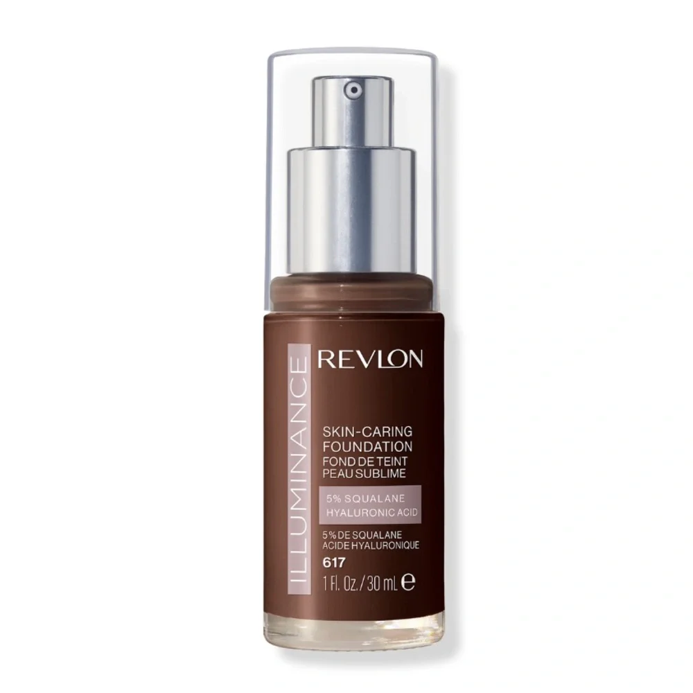 3/$15 🌸 Revlon Illuminance Skin Foundation Squalane Hyaluronic Acid 617 Ebony